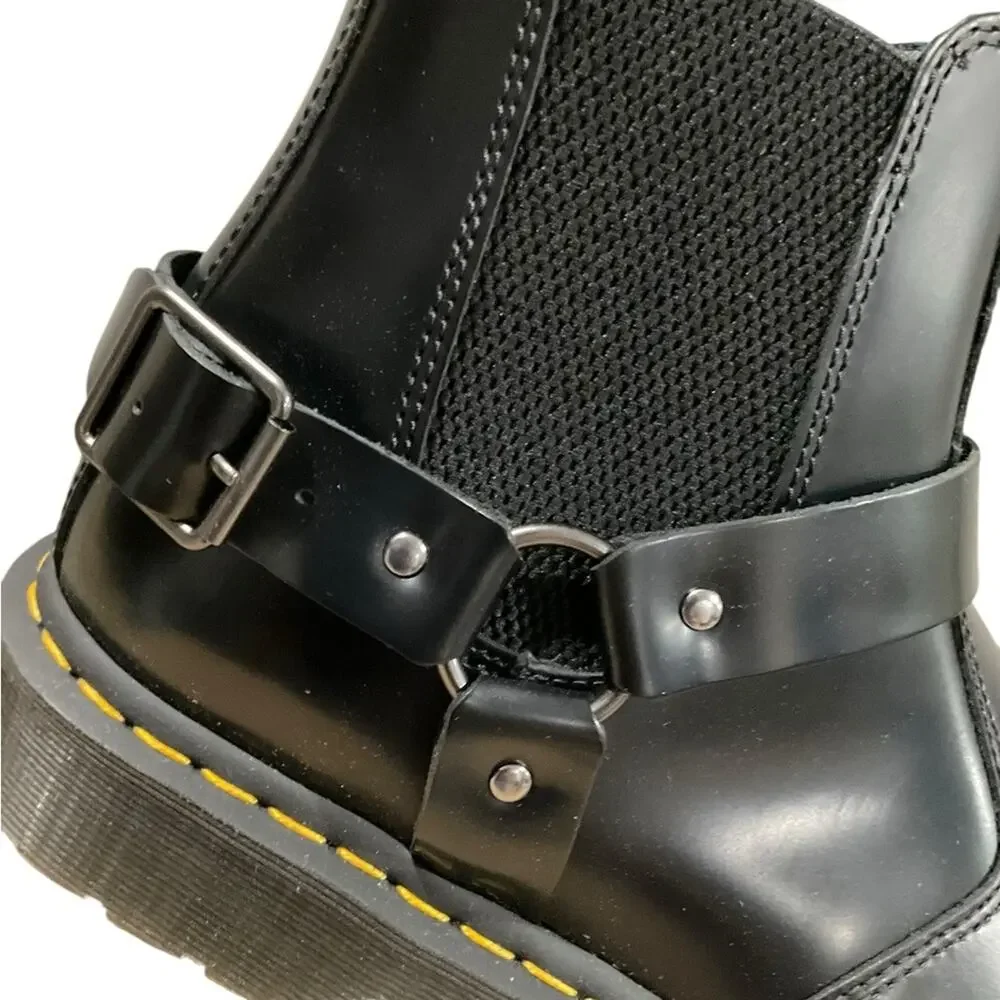 Dr. Martens Men’s Wilcox Smooth Leather Buckle Boots EUR 47 Size 13 NEW